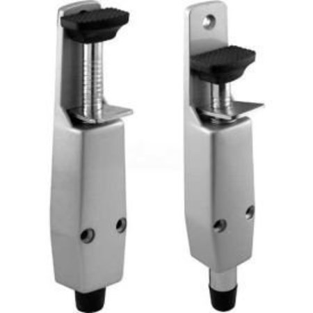 SENTRY SUPPLY Door Stop, Plunger Style, Spring Loaded, Aluminum Painted - 658-1015 658-1015